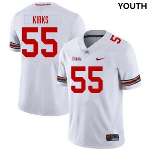 Dominic Kirks OSU Football NCAA #55 Youth Jersey - White 140708-935