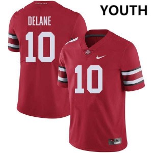 Faheem Delane OSU Buckeyes Football #10 Youth Replica Jersey - Red 919284-996