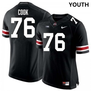 Jake Cook OSU Buckeyes #76 Alumni Youth Football Jersey - Black 479986-645
