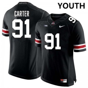 Jarquez Carter OSU #91 Football Youth 2025-26 Jersey - Black 657259-391