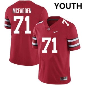 Jayvon McFadden Go Bucks Youth Embroidery #71 Football Jersey - Red 948794-216