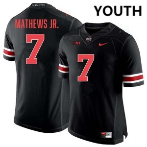 Jermaine Mathews Jr. The Ohio State Replica Football #7 Youth Jersey - Blackout 883826-486