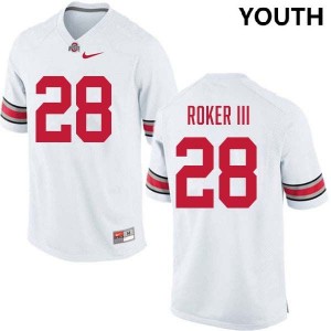 Leroy Roker III Ohio State #28 Football Limited Youth Jersey - White 220762-182