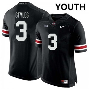 Lorenzo Styles Jr. Buckeye Nation 2025 Football Youth #3 Jersey - Black 985239-120