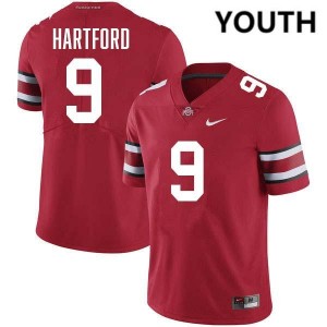 Malik Hartford Ohio State #9 Alumni Youth Football Jersey - Red 242448-176