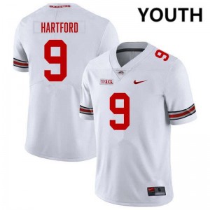 Malik Hartford The Ohio State Youth Official Football #9 Jersey - White 537686-127