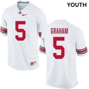 Mylan Graham Ohio State Youth Player Football #5 Jersey - White 441252-223
