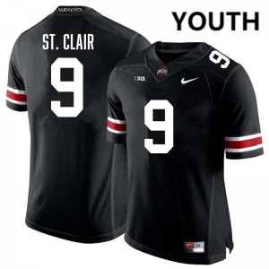 Tavien St. Clair Ohio State #9 University Youth Football Jersey - Black 363381-157