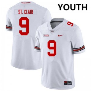 Tavien St. Clair Ohio State #9 Football Youth Official Jersey - White 258269-361