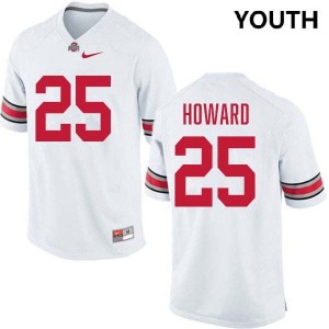 Ty Howard The Fighting Buckeyes Youth NCAA #25 Football Jersey - White 173657-171