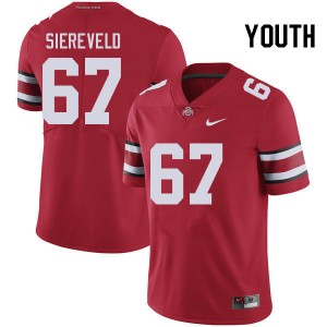 Austin Siereveld Ohio State Player Youth #67 Football Jersey - Red 550473-289