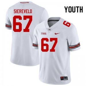 Austin Siereveld OSU Official Youth #67 Football Jersey - White 827916-160
