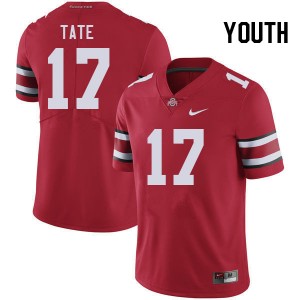 Carnell Tate Ohio State Football Official #17 Youth Jersey - Red 971659-537