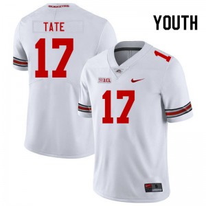 Carnell Tate Ohio State Youth NCAA Football #17 Jersey - White 214455-541