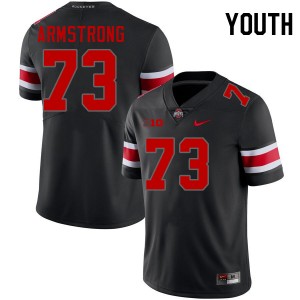 Devontae Armstrong The Ohio State Youth #73 Official Football Jersey - Blackout 771989-185