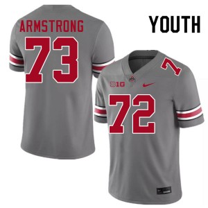 Devontae Armstrong Ohio State #73 Youth Embroidery Football Jersey - Grey 795178-448