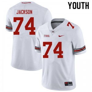 Donovan Jackson Buckeye Nation Football Youth #74 2025 Jersey - White 682294-691