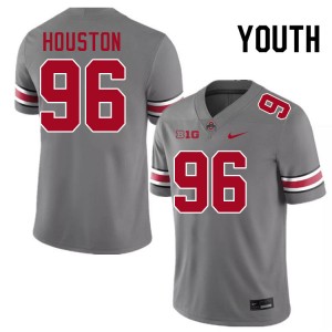 Eddrick Houston The Ohio State #96 NCAA Youth Football Jersey - Grey 758495-116