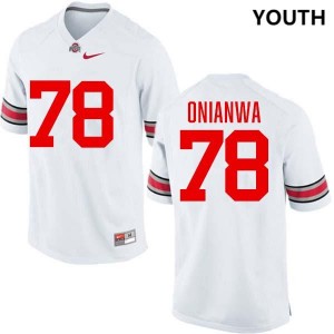 Ethan Onianwa Buckeye Nation Game Youth #78 Football Jersey - White 247214-569