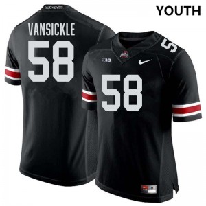 Gabe VanSickle The Fighting Buckeyes Youth #58 Embroidery Football Jersey - Black 291538-589