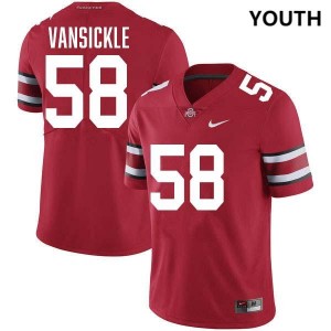Gabe VanSickle Buckeye Nation Youth Football Official #58 Jersey - Red 800013-474