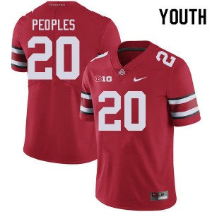 James Peoples Ohio State Buckeyes #20 Youth High School Football Jersey - Red 584443-273