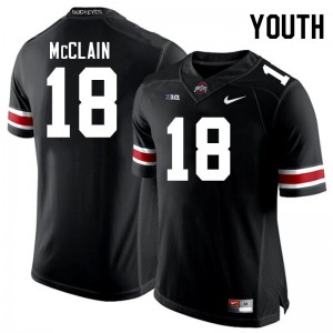 Jaylen McClain Buckeye Nation #18 Youth Football Official Jersey - Black 270583-671