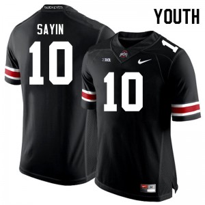 Julian Sayin Go Bucks #10 Player Football Youth Jersey - Black 140804-697
