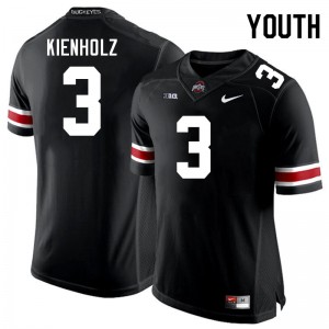 Lincoln Kienholz Ohio State Buckeyes Youth #3 Football Player Jersey - Black 711198-228