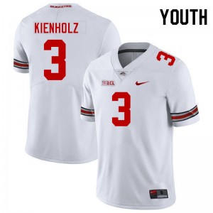 Lincoln Kienholz OSU Youth #3 2025-26 Football Jersey - White 207119-516