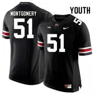 Luke Montgomery OSU Game #51 Youth Football Jersey - Black 919711-870
