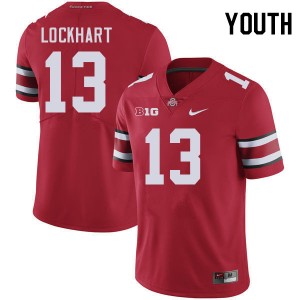 Miles Lockhart OSU Buckeyes Football High School #13 Youth Jersey - Red 881889-991