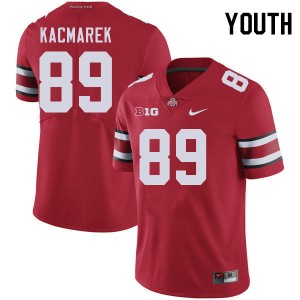 Will Kacmarek OSU Buckeyes Football Stitched Youth #89 Jersey - Red 278966-453