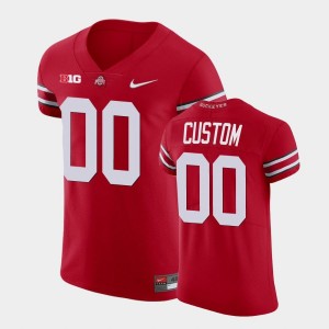 Custom Ohio State Mens #00 Football NCAA Jersey - Scarlet 913396-699